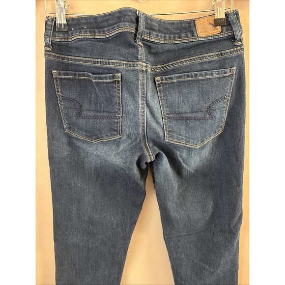 American Eagle Women’s Blue Super Skinny Jeans Size 6R Stretch Denim Pants - Picture 5 of 6